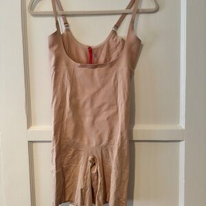 Open-Bust Mid-Thigh Bodysuit On Core - Size L